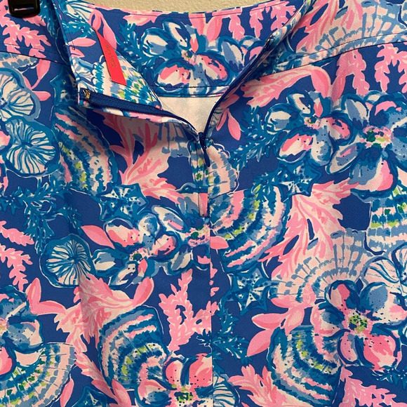 Lilly Pulitzer Jonas Stretch Skort Blue Tang Sitting Seaside Breathable …EUC 🩵 - Picture 7 of 12
